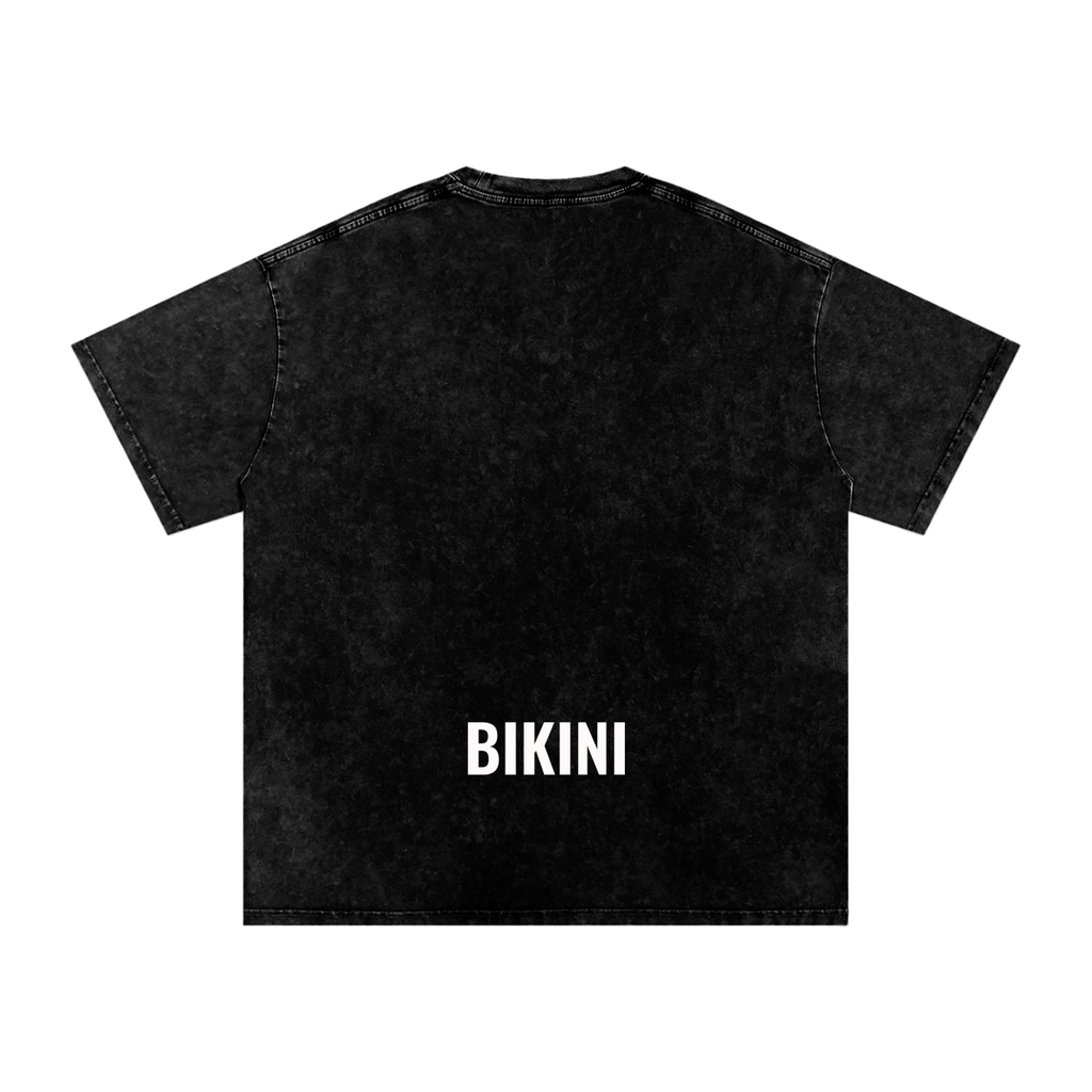 Snow Washed Oversized Cotton T-Shirt