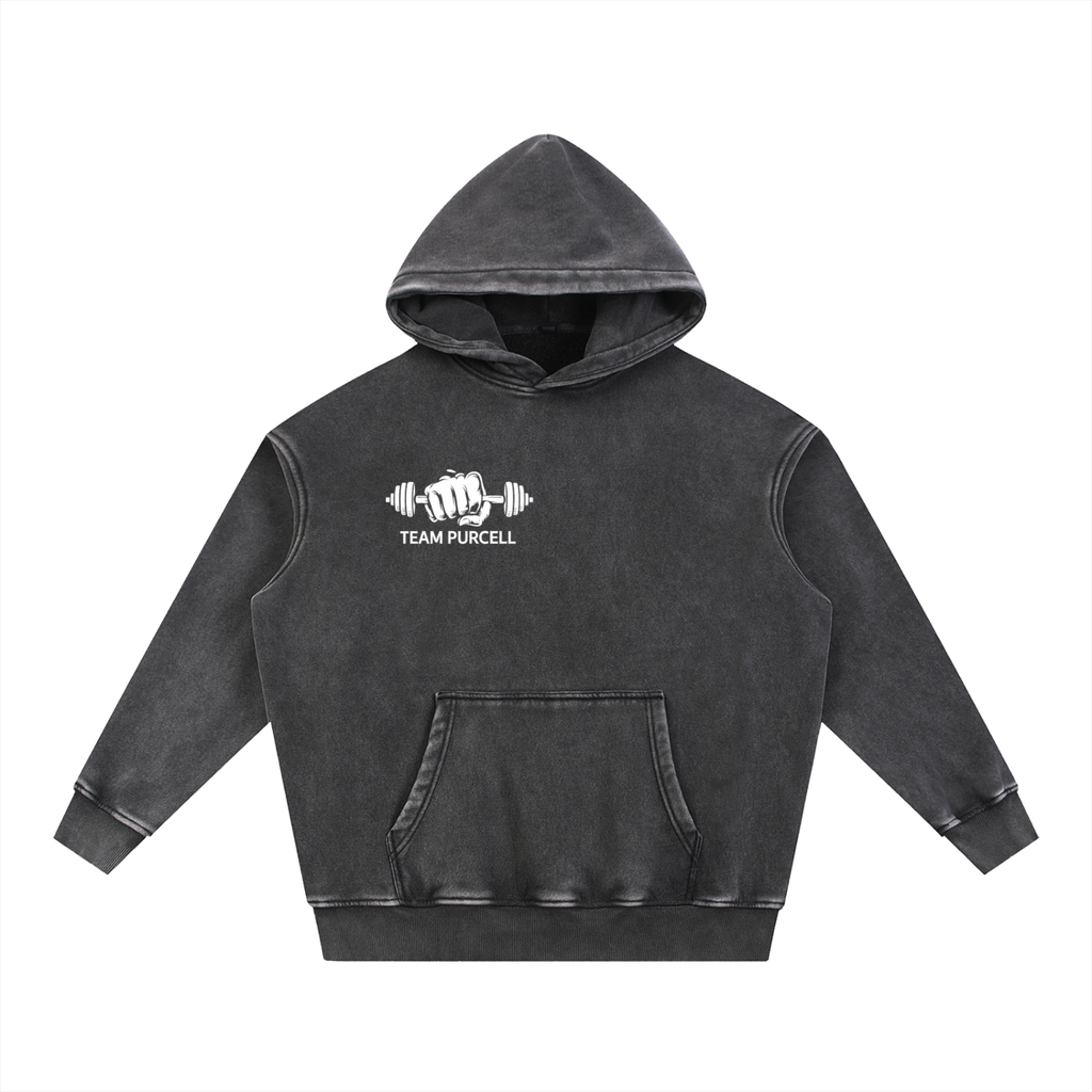 Snow Wash Fleece Oversize Hoodie