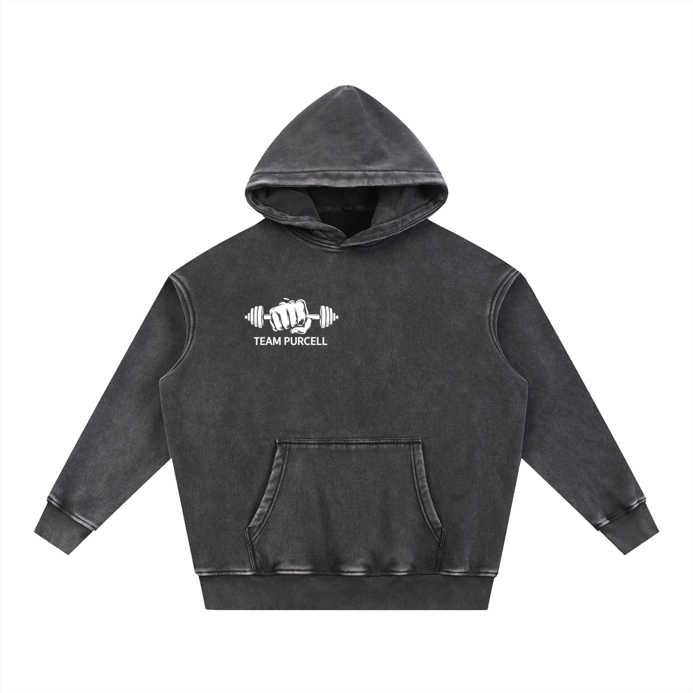 Snow Wash Fleece Oversize Hoodie