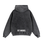 Zip-Through Boxy Fleece Hoodie
